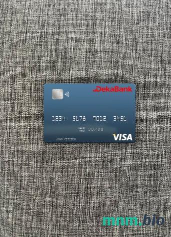 Germany Deka bank wygląd zdjęcia karty wizowej skan PSD + zdjęcie